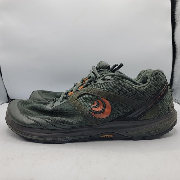 Topo Athletic Terraventure 3 Mens Size 11 Dark Green Orange Trail Running Shoes main image 4